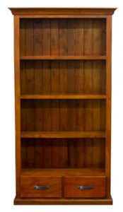 Living Dining: Farmhouse 2 Drawer Bookcase