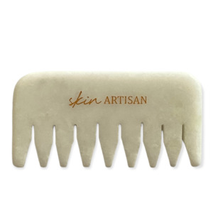 WHITE JADE Gua Sha Comb | Hair + Face