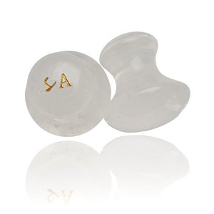 Crystal Facial Rollers: Clear Quartz Mushroom Gua Sha Set