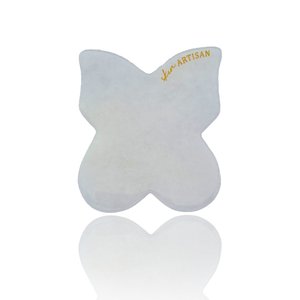 Crystal Facial Rollers: Butterfly Gua Sha -  White Jade