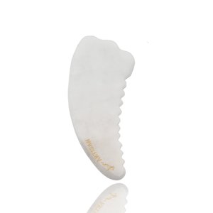 Crystal Facial Rollers: White Jade Body Gua Sha