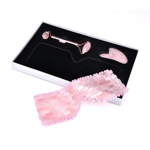 Value Kits: Rose Quartz Eye Mask + Roller +Gua Sha