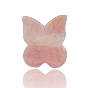 Gua Sha: Butterfly Gua Sha -  Rose Quartz