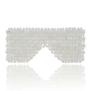 Crystal Face Masks: White Jade Eye Mask