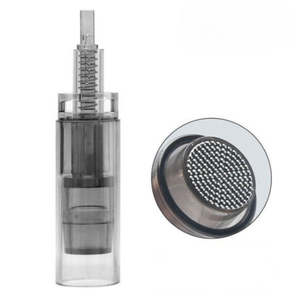 Microneedling Cartridges And Serums: Round Nano Replacement Cartridges for Derma Pen A7 (10 Pack)