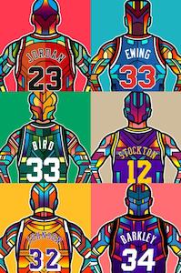 Art Library: Basketball Greats