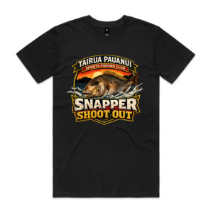 Best Selling Collection: Front Print Black Tee