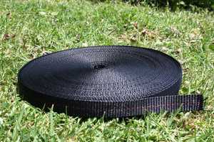 25mm Webbing Only - Slackline: 25mm Flat Polyester Slackline Webbing - 50m Roll - Slackline NZ