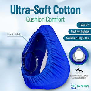 CPAP Mask Liner. Full Face Mask (Medium to Large) Cotton Cover. Pack of Four