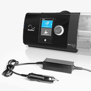 Travel Items: Resmed Airsense 10 / AirCurve 10 / Lumis 100 series 12V Vehicle Adapter