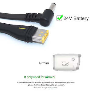 Travel Items: Resmed Air Mini DC Cable for Sleepco Large CPAP Battery