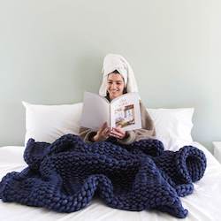 Products: Chunky Knit Weighted Blanket - Sold Out