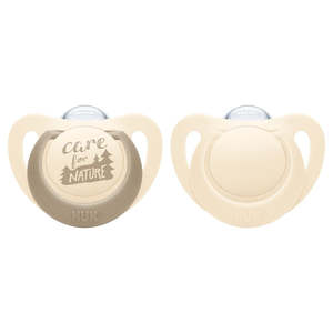 NUK for Nature Silicone Soother Twin Pack