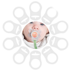 Sleepytot Adapter Twin Pack | Fits MAM, NUK & Button Pacifiers