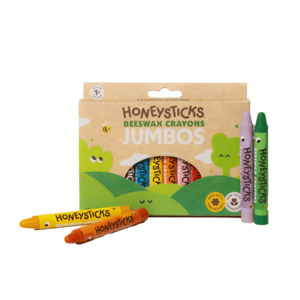 Travel: Honeysticks - Beeswax Crayons Jumbos 12pk