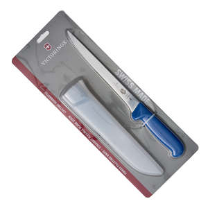 Victorinox Filleting Knife - 20cm, Blue Handle and Sheath