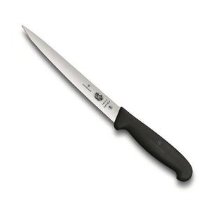 Filleting Knives: Victorinox Filleting Knife - 18cm, Black Handle - Extra Flexible Blade