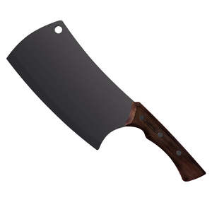 Cleavers: Churrasco Black Collection Meat Cleaver - 18cm