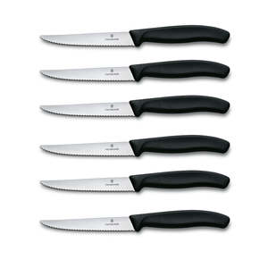 Victorinox Swiss Classic Steak Knife Set, 6 pieces - Black