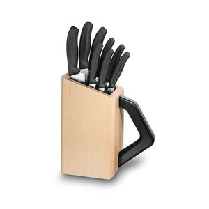 Blocks: Victorinox Beechwood Cutlery Block - 8 Piece - Black