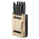 Victorinox Cutlery Block - 11 Piece Set - Black Handles