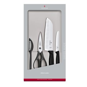 Victorinox Swiss Classic Kitchen - 4 Piece - Black