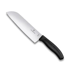 Swiss Classic Santoku Knife, 17cm with Black Handle