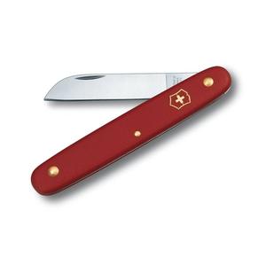 Pocket Knives: Victorinox Red Pocket Knife - Floral - Straight Blade - Blister Pack