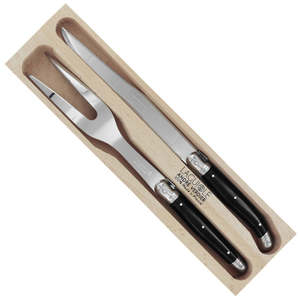 Carving Knives: Andre Verdier - 2 Piece Carving Set - Black