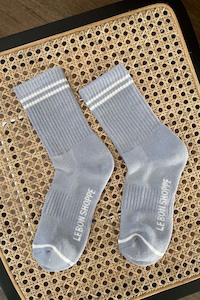 Le Bon Shoppe Boyfriend Socks - Blue Grey