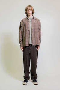 Beach Brains: Beach Brains Big LS Shirt - Russet