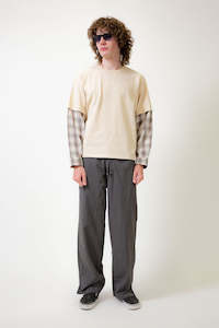 Beach Brains: Beach Brains Dead End Shirt - Bone