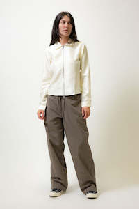 Beach Brains: Beach Brains Little LS Shacket - Bone