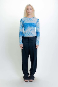 Beach Brains: Beach Brains Mesh Top - Wave