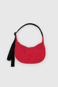 Baggu Small Nylon Crescent Bag - Candy Apple