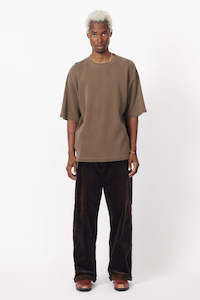 Beach Brains Waffle Boxy Tee - Desert