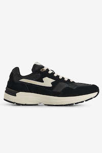 S W C: S.W.C Amiel S-Strike Suede Mix - Black