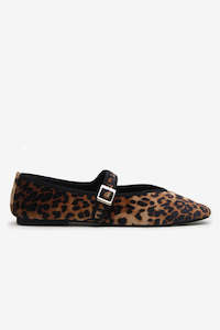 Womens Hats 1: La Tribe Mary Jane Flat - Velvet Animal