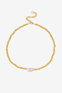 Amber Sceats Tulip Necklace - Gold