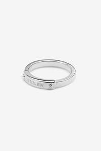 Stolen Girlfriends Club Bolted Band Narrow Ring - Silver