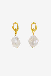 Amber Sceats Peony Earrings - Gold