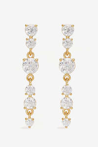 By Charlotte: By Charlotte Forever Yours Drop Earrings - Gold