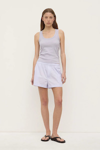 Necklaces: Assembly Robyn Scoop Neck Rib Tank - Lilac