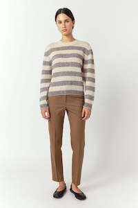 Sale: Sylvester Riley Stripe Jumper - Porcelain
