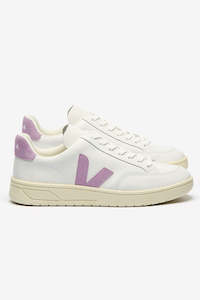 Veja V-12 Leather - White Orchid