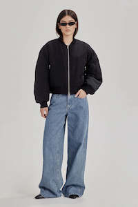 Sale: Commoners Crop Bomber - Black