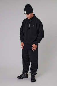 Sale: Just Another Fisherman Stamp Coastal 1/4 Zip - Black