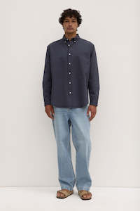 Mens Sale: Assembly Maclean LS Shirt - True Navy