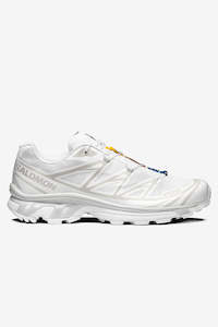 Mens Sneakers 1: Salomon XT-6 - White / Lunar Rock