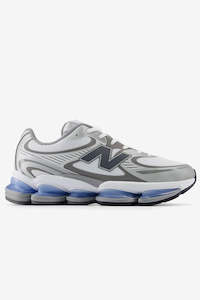 Mens Sneakers 1: New Balance ABZORB U2000AA - White with Silver Metallic